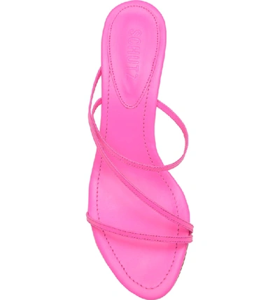 Shop Schutz Evenise Slide Sandal In Neon Pink