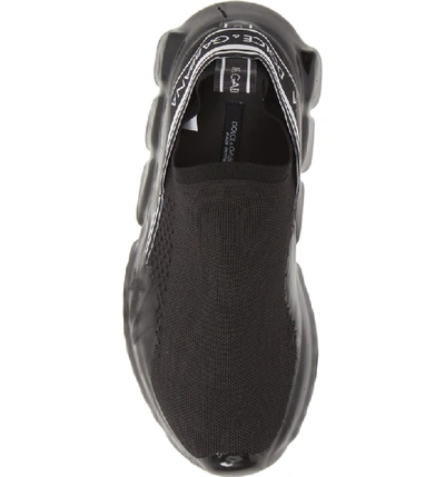 Shop Dolce & Gabbana Sorrento Logo Slip-on Sneaker In Black