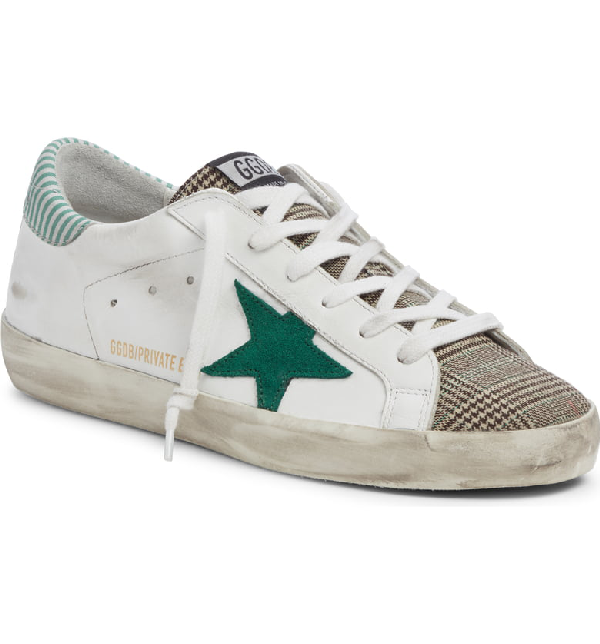 golden goose superstar mixed platform sneakers