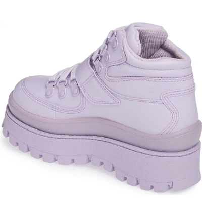 Top Peak 2 Platform Sneaker In Lilac Faux Leather