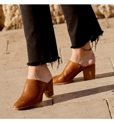 Madewell harper mule amber brown hotsell