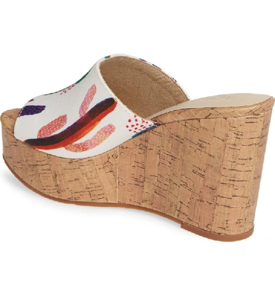 Shop Ariat Layla Wedge Slide Sandal In Cactus Print Fabric