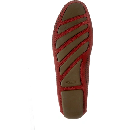 Shop Patricia Green 'barrie' Flat In Red Suede