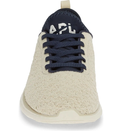 Shop Apl Athletic Propulsion Labs Techloom Phantom Running Shoe In Parchment/ Midnight