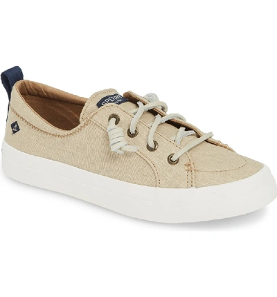 Shop Sperry Crest Vibe Sneaker In Linen Fabric