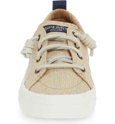 Shop Sperry Crest Vibe Sneaker In Linen Fabric