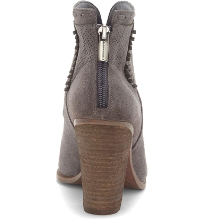 Shop Vince Camuto Fretzia Perforated Boot In Greystone Nubuck