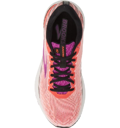 Shop Brooks Ravenna 10 Running Shoe In Coral/ Purple/ Black