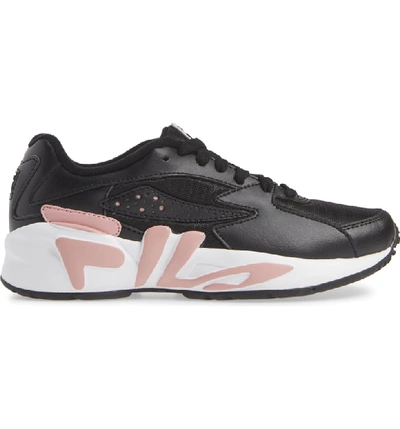 Shop Fila Mindblower Shoe In Black/ White/ Pink Shadow