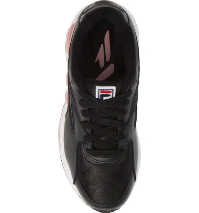 Shop Fila Mindblower Shoe In Black/ White/ Pink Shadow