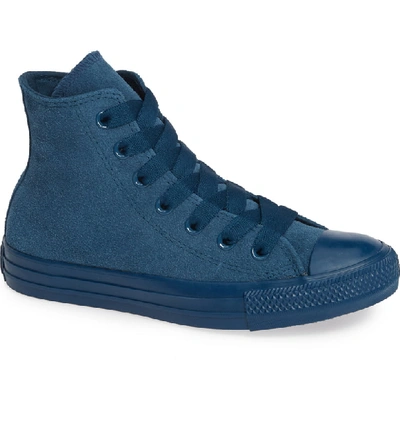 Shop Converse Chuck Taylor All Star Hi Sneaker In Blue Fir Suede