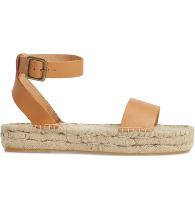 Shop Soludos Cadiz Espadrille Sandal In Nude Leather