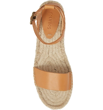 Shop Soludos Cadiz Espadrille Sandal In Nude Leather