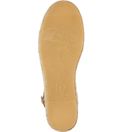 Shop Soludos Cadiz Espadrille Sandal In Nude Leather