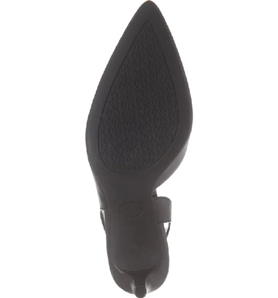 Shop Michael Michael Kors Lucile Flex Slingback Pump In Black Vachetta Leather