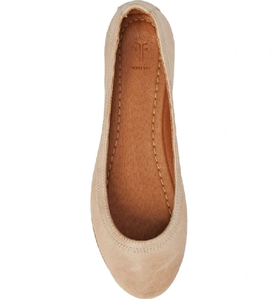 Shop Frye 'carson' Ballet Flat In Cream Leather