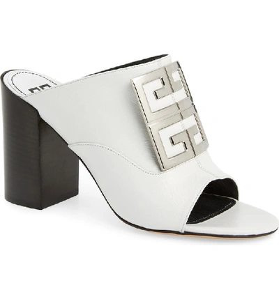 Shop Givenchy 4g Slide Sandal In White