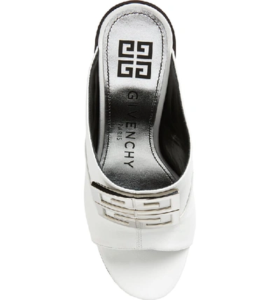 Shop Givenchy 4g Slide Sandal In White