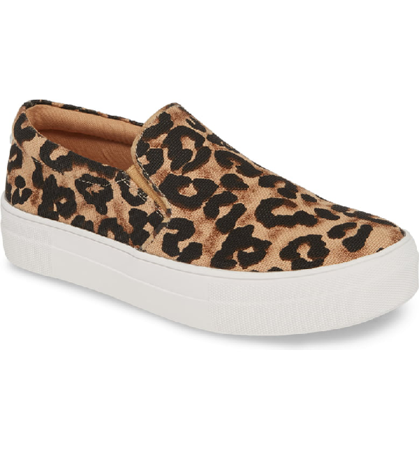 slip on leopard print trainers