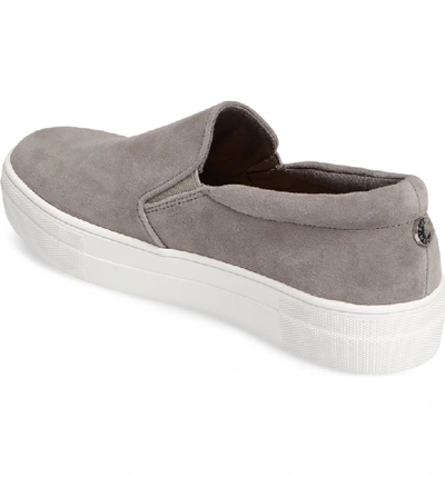 Shop Steve Madden Gills Platform Slip-on Sneaker In Grey Suede