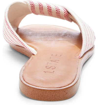 Shop 1.state Travor Slide Sandal In Red Leather