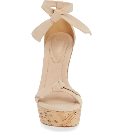 Shop Alexandre Birman Clarita Wedge Sandal In Light Sand