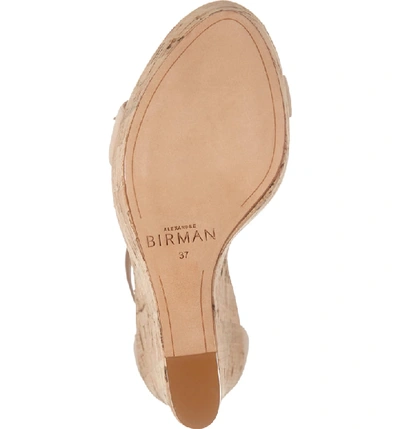 Shop Alexandre Birman Clarita Wedge Sandal In Light Sand