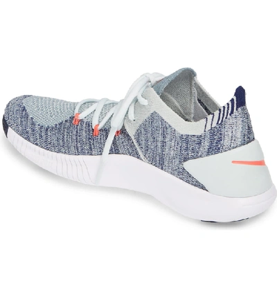 Shop Nike Free Tr Flyknit 3 Training Shoe In Barely Grey/ Ember Glow/ Blue