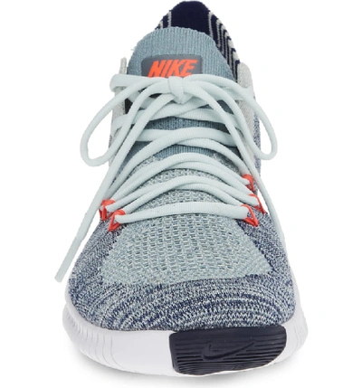 Shop Nike Free Tr Flyknit 3 Training Shoe In Barely Grey/ Ember Glow/ Blue
