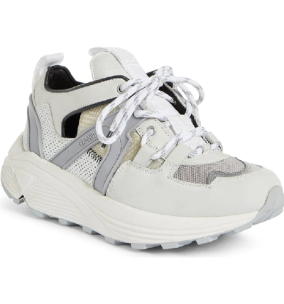 Shop Ganni Tech Sneaker In Bright White