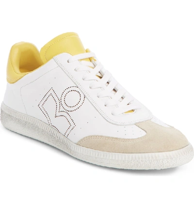 Shop Isabel Marant Bryce Low Top Sneaker In White/ Yellow
