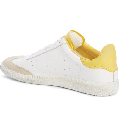 Shop Isabel Marant Bryce Low Top Sneaker In White/ Yellow