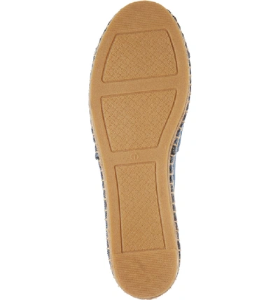 Shop Tory Burch Colorblock Espadrille Flat In Denim Chambray/ Navy