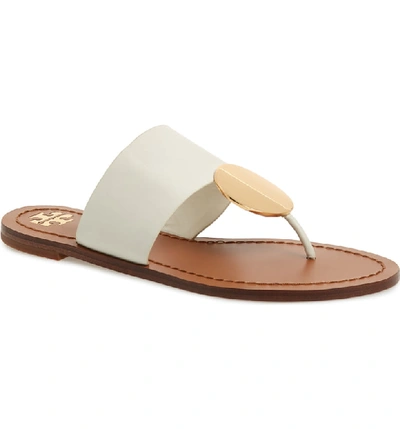 Shop Tory Burch Patos Sandal In Perfect Ivory/ Gold