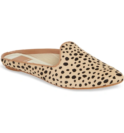 Shop Dolce Vita Grant Genuine Calf Hair Flat Mule In Leopard Print Calf Hair