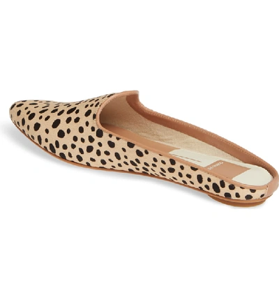 Shop Dolce Vita Grant Genuine Calf Hair Flat Mule In Leopard Print Calf Hair