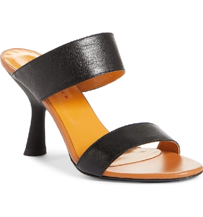 Shop Simon Miller Slant Heel Slide Sandal In Black