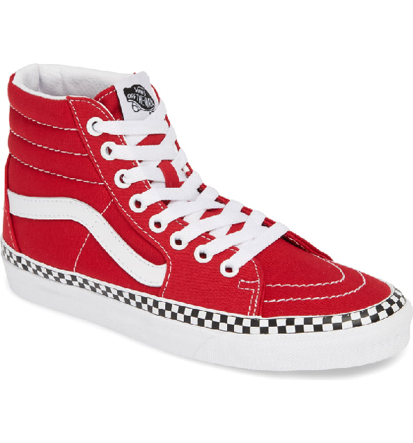 vans sk8 hi racing red