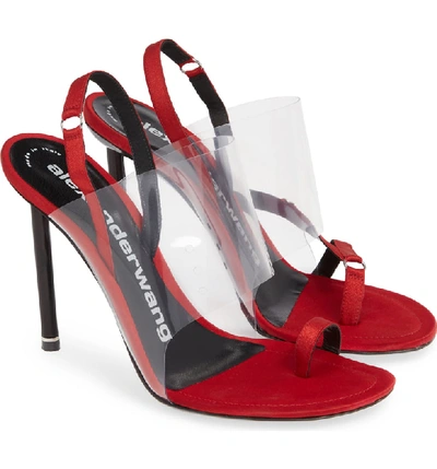 Shop Alexander Wang Kaia Sandal In Red