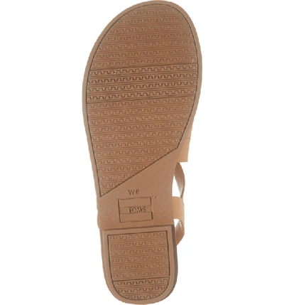 Shop Toms Sicily Sandal In Honey Leather