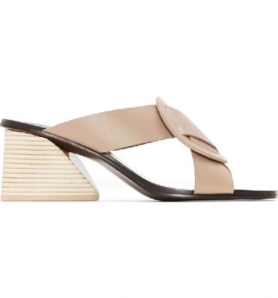 Shop Mercedes Castillo Carlein Slide Sandal In Grey Powder
