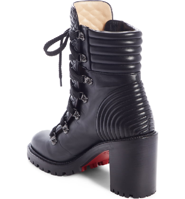 christian louboutin mad lace up boots