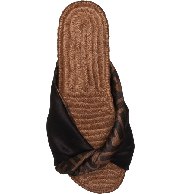 fendi twist logo espadrilles