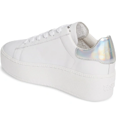 Shop Ash Cult Platform Sneaker In White/ Rainbow Leather