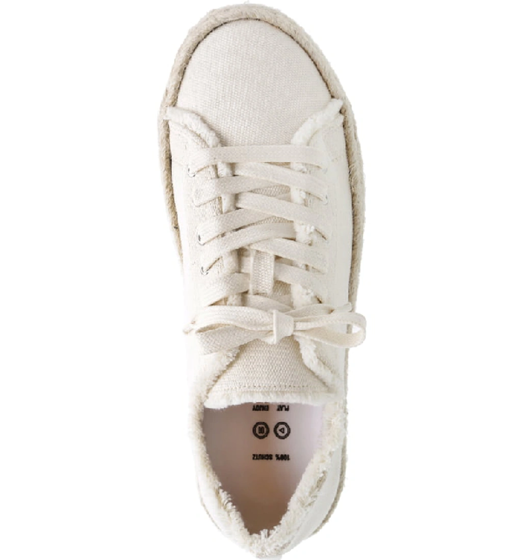 Schutz Women s Luana Espadrille Lace up Sneakers In Cru natural ModeSens
