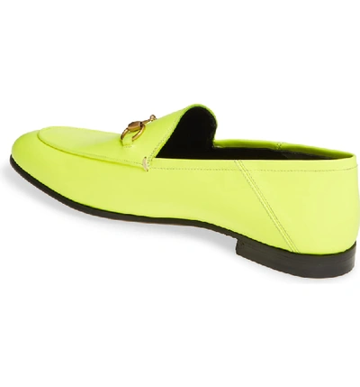 Shop Gucci Brixton Convertible Loafer In Yellow Fluo Leather