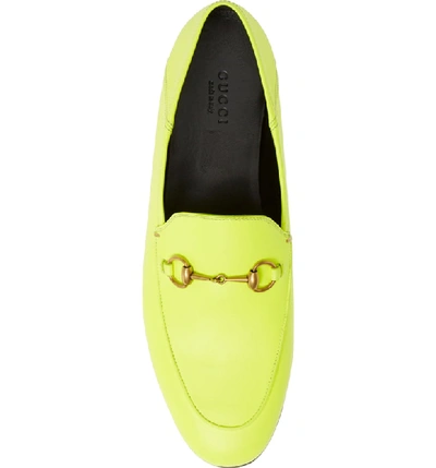 Shop Gucci Brixton Convertible Loafer In Yellow Fluo Leather