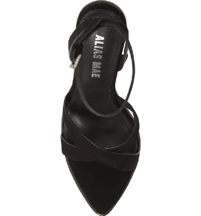 Shop Alias Mae Sonny Block Heel Sandal In Black Nubuck