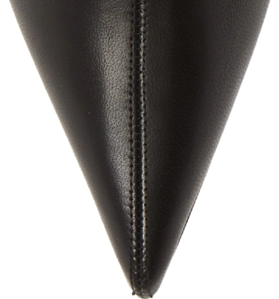 Shop Christian Louboutin Claire Zip Bootie In Black/ Silver