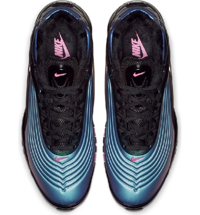 Shop Nike Air Max Deluxe Sneaker In Black/ Laser Fuchsia